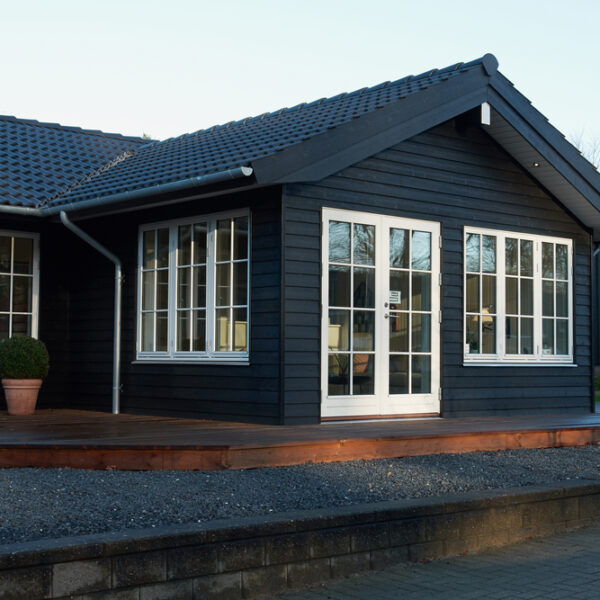 dark colored house