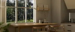 humidity in house while it rains outside